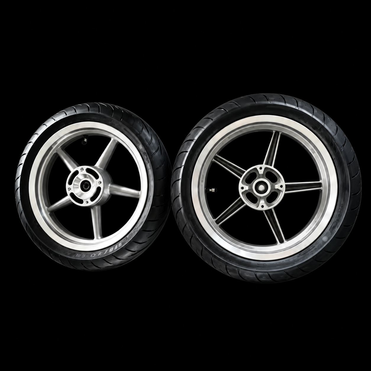 14 Inch Supermoto Wheels 110/70-14 & 120/70-14Tires for Tuttio, Yozma, Razor With Customizable Sprocket