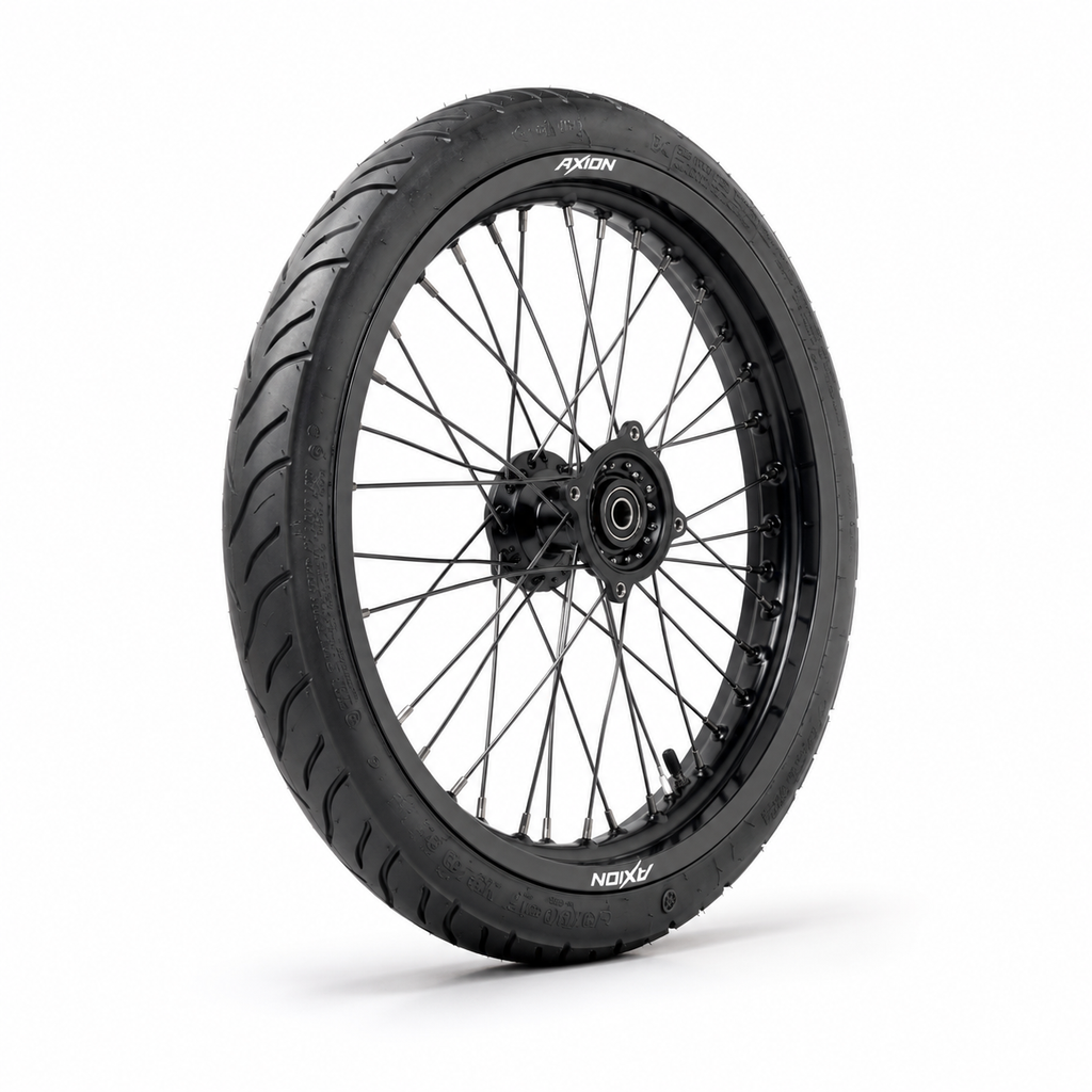 14/17-Inch Front & Rear 90/90-14 80/90-17 Inner Tube Fit for Yozma/Strike Shadow With Axion Logo Engraved