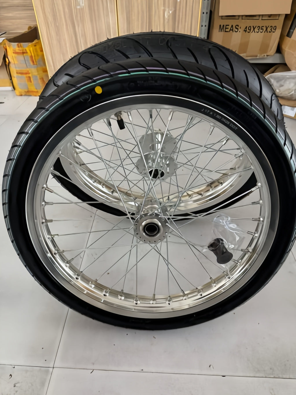 Chrome Supermoto Wheel Set 17/17 For Surron Light Bee, 79bike M, 79bike Falcon Pro, 79bike GT, And Eride Pro SS 1.0/2.0