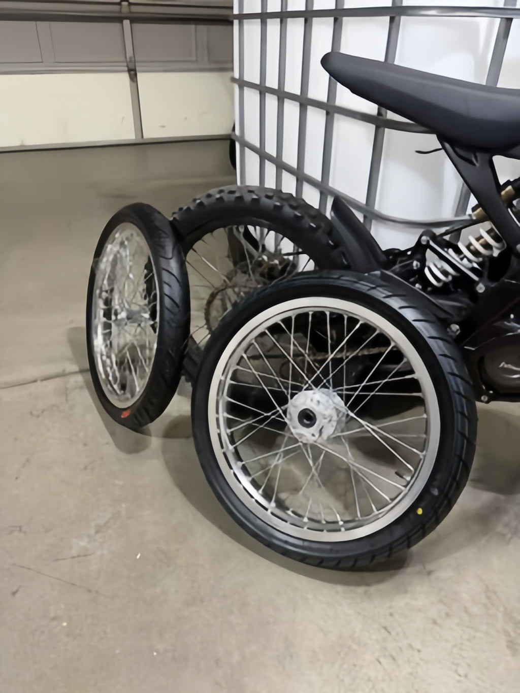 Chrome Supermoto Wheel Set 17/17 For Surron Light Bee, 79bike M, 79bike Falcon Pro, 79bike GT, And Eride Pro SS 1.0/2.0