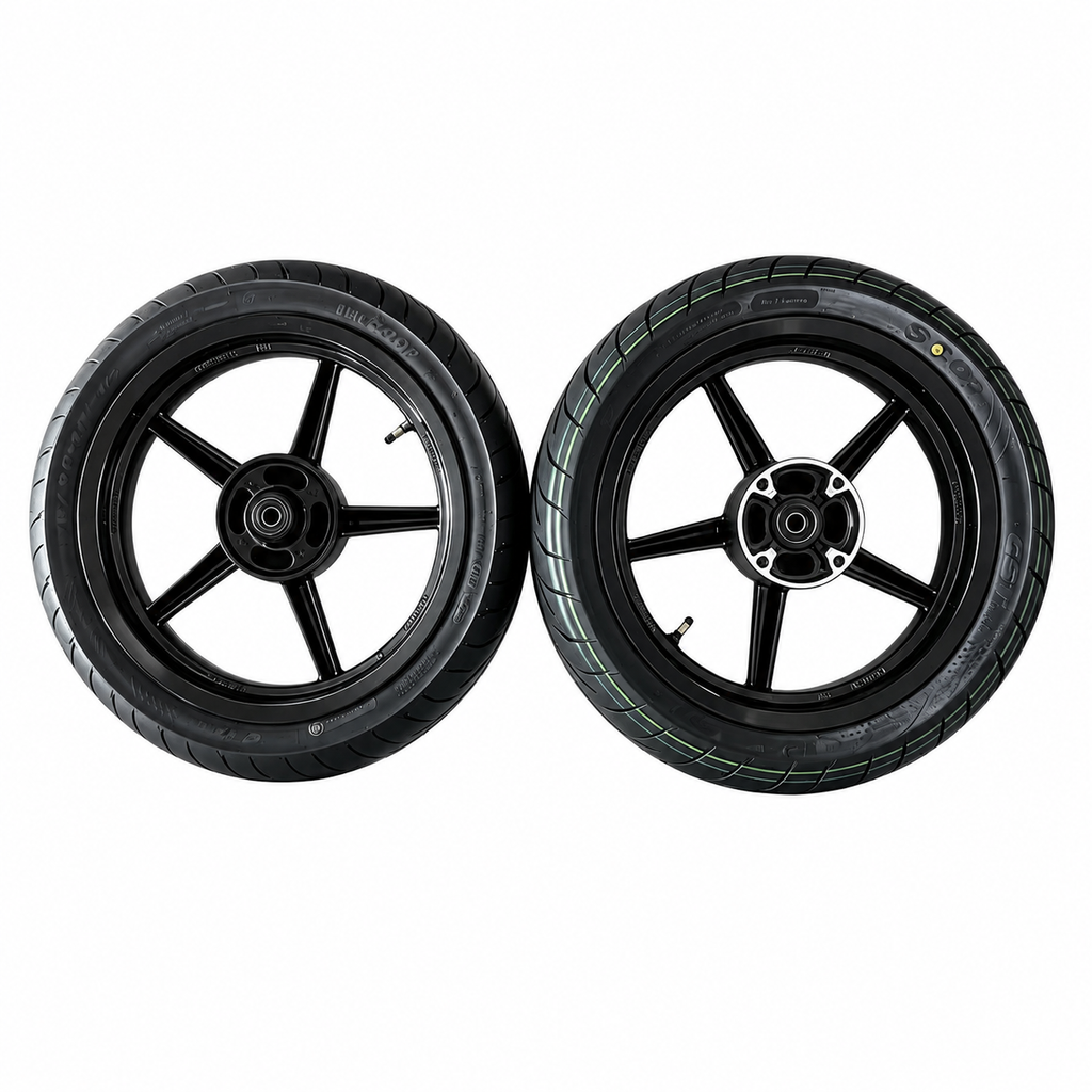 14 Inch Supermoto Wheels 110/70-14 & 120/70-14Tires for Tuttio, Yozma, Razor With Customizable Sprocket