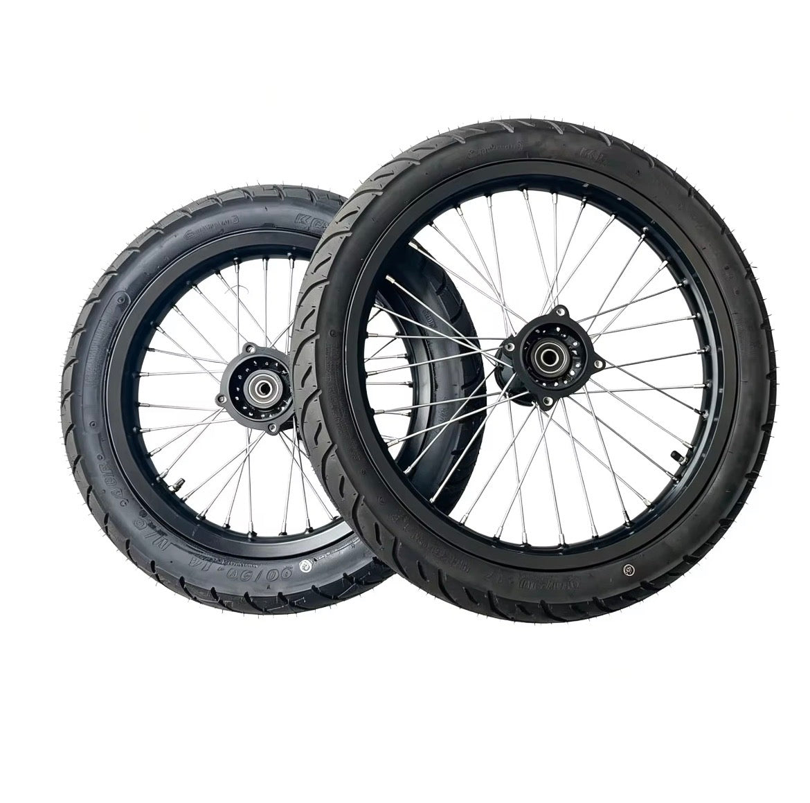 14/17-Inch Front & Rear 90/90-14 80/90-17 Inner Tube Fit for Yozma/Strike Shadow With Axion Logo Engraved